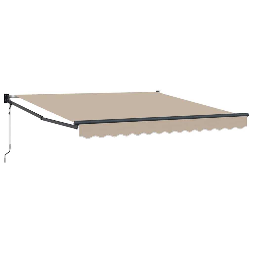 Toldo Bege 3 x 2,5 m Poliéster e metal