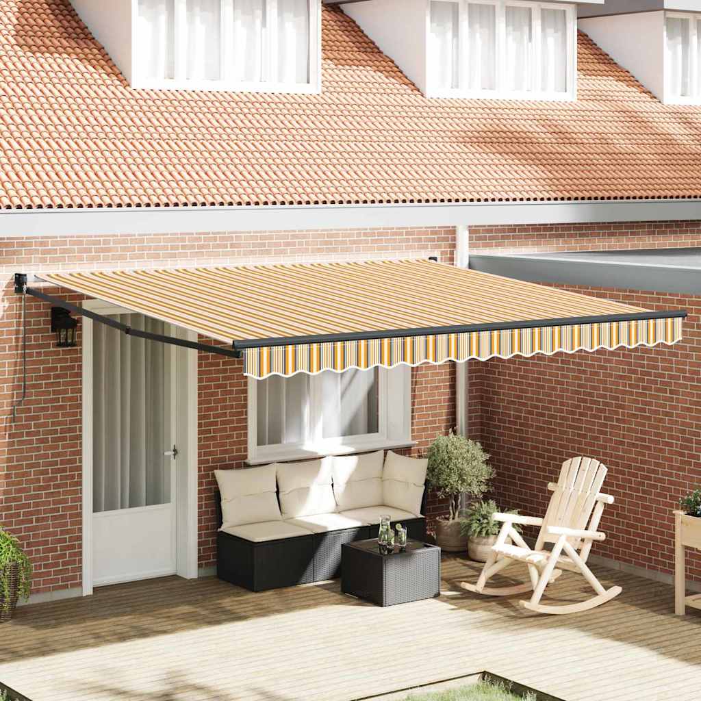 Toldo Retrátil Multicolor 400 × 300 cm Poliéster
