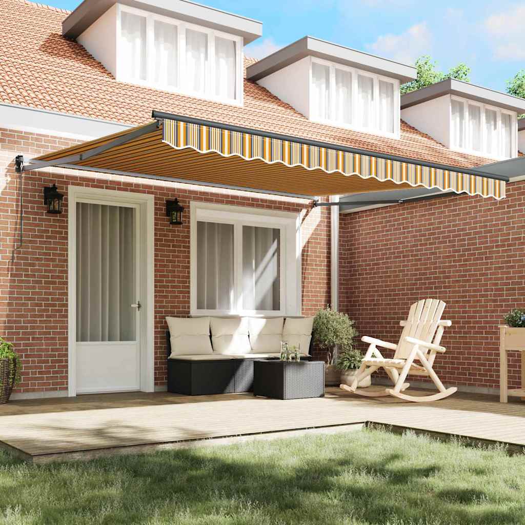 Toldo Retrátil Multicolor 400 × 300 cm Poliéster