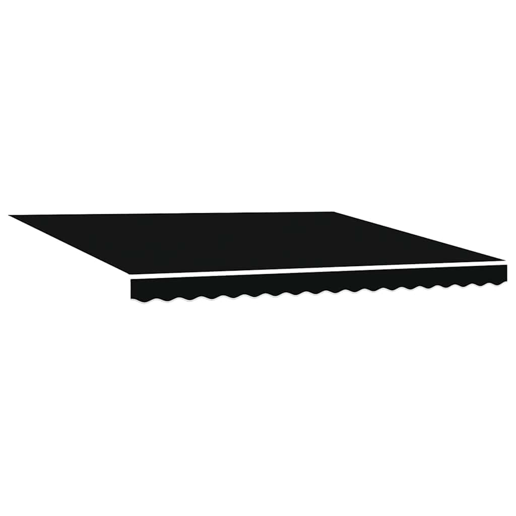 Toldo Retrátil Preto 400 × 300 cm Poliéster