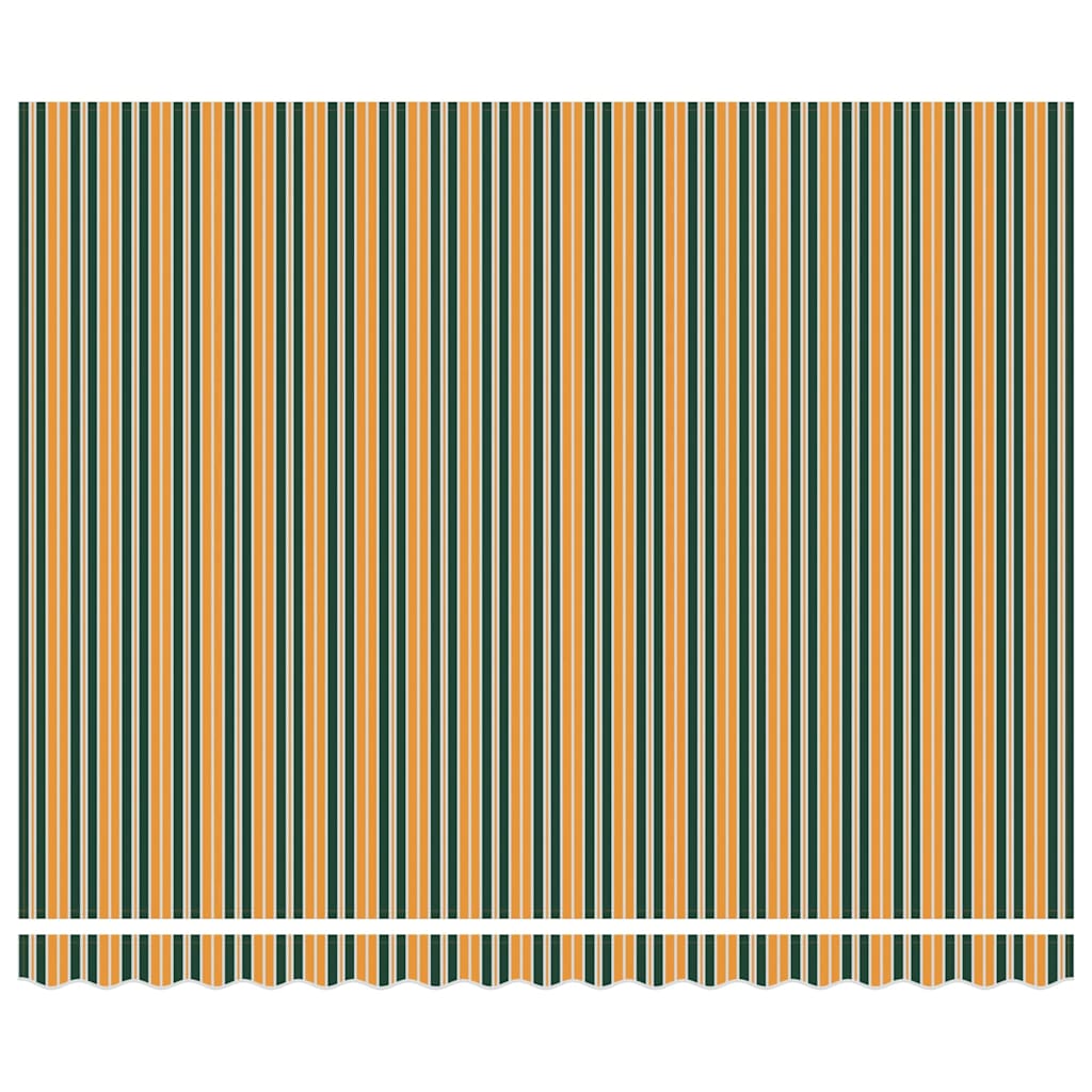 Toldo Retrátil Verde e amarelo 400 × 300 cm Poliéster