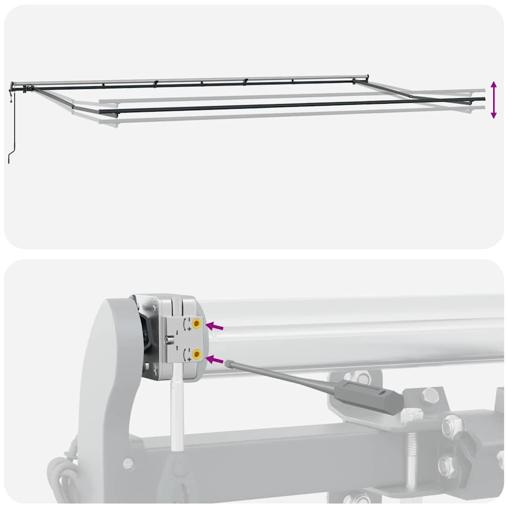 Toldo Retrátil Preto 600 ×300 cm tecido