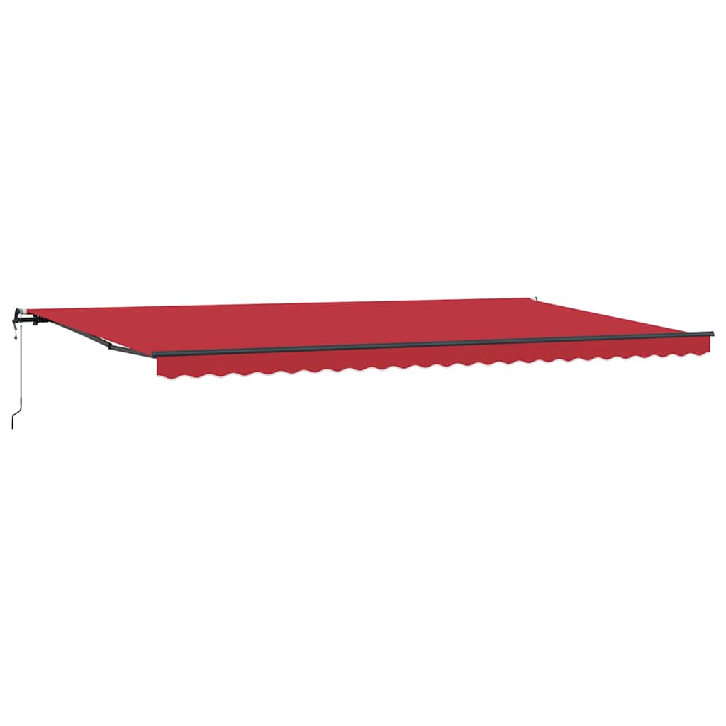 Toldo Retrátil Vermelho 600 ×300 cm tecido