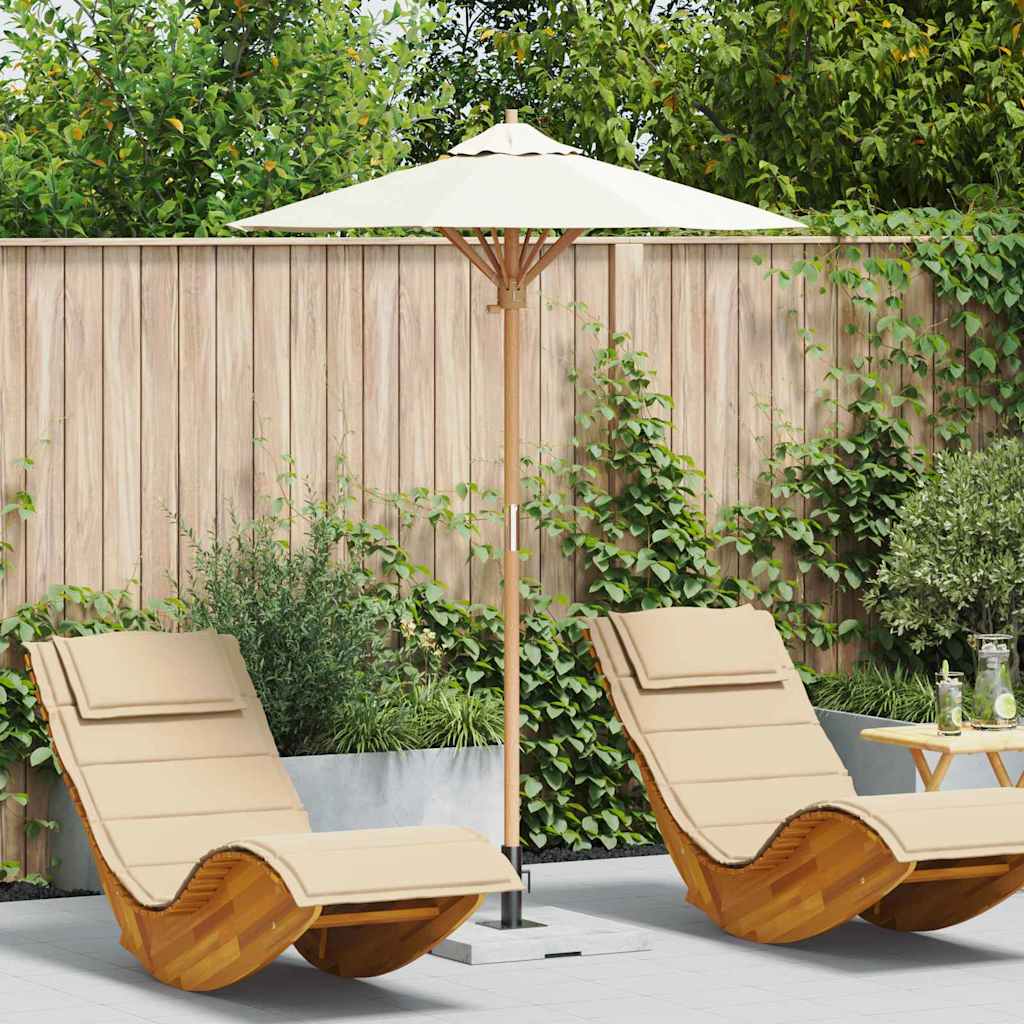 Guarda-sol de Jardim Branco creme 150 x 150 x 210 cm Bambu