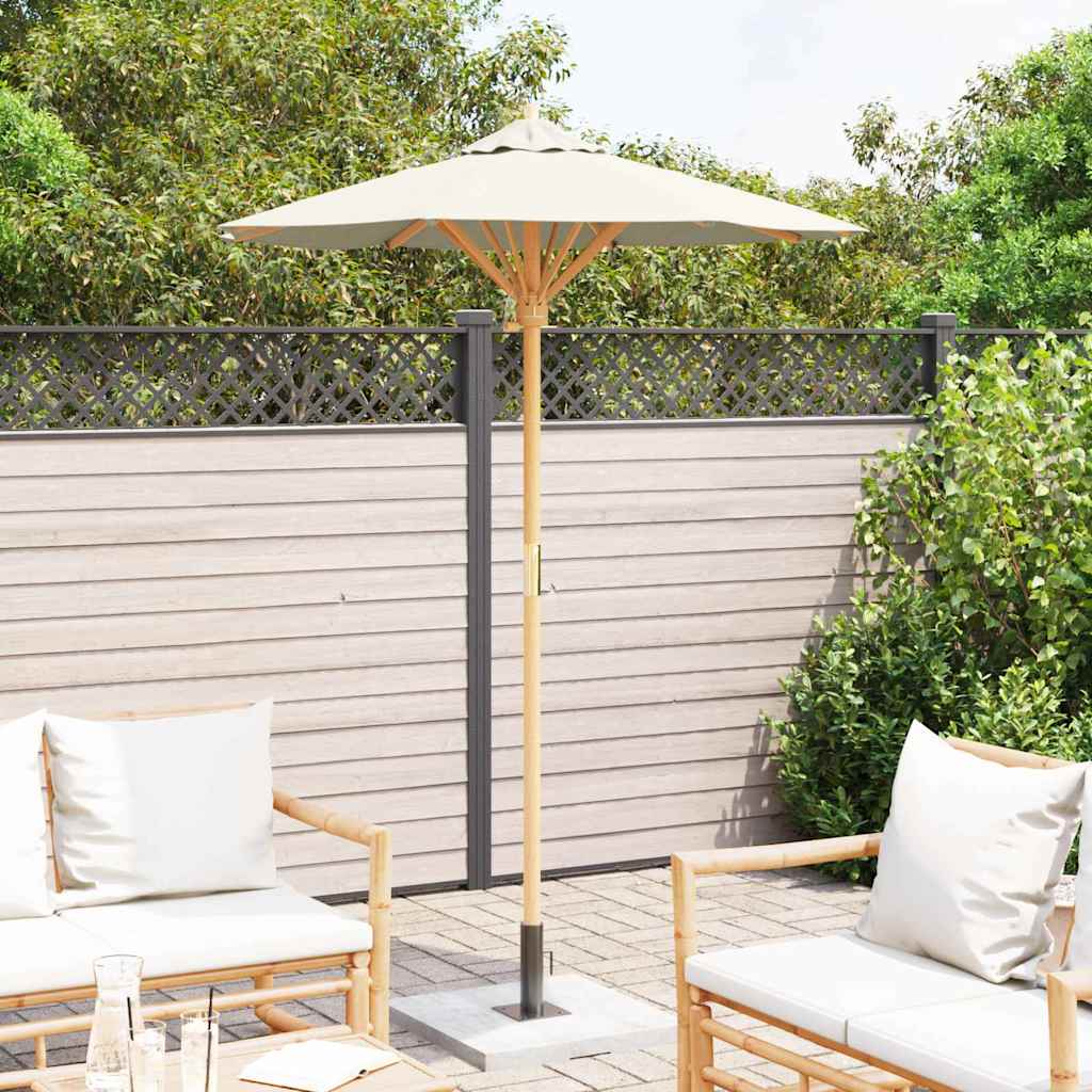 Guarda-sol de Jardim Branco creme 150 x 150 x 210 cm Bambu