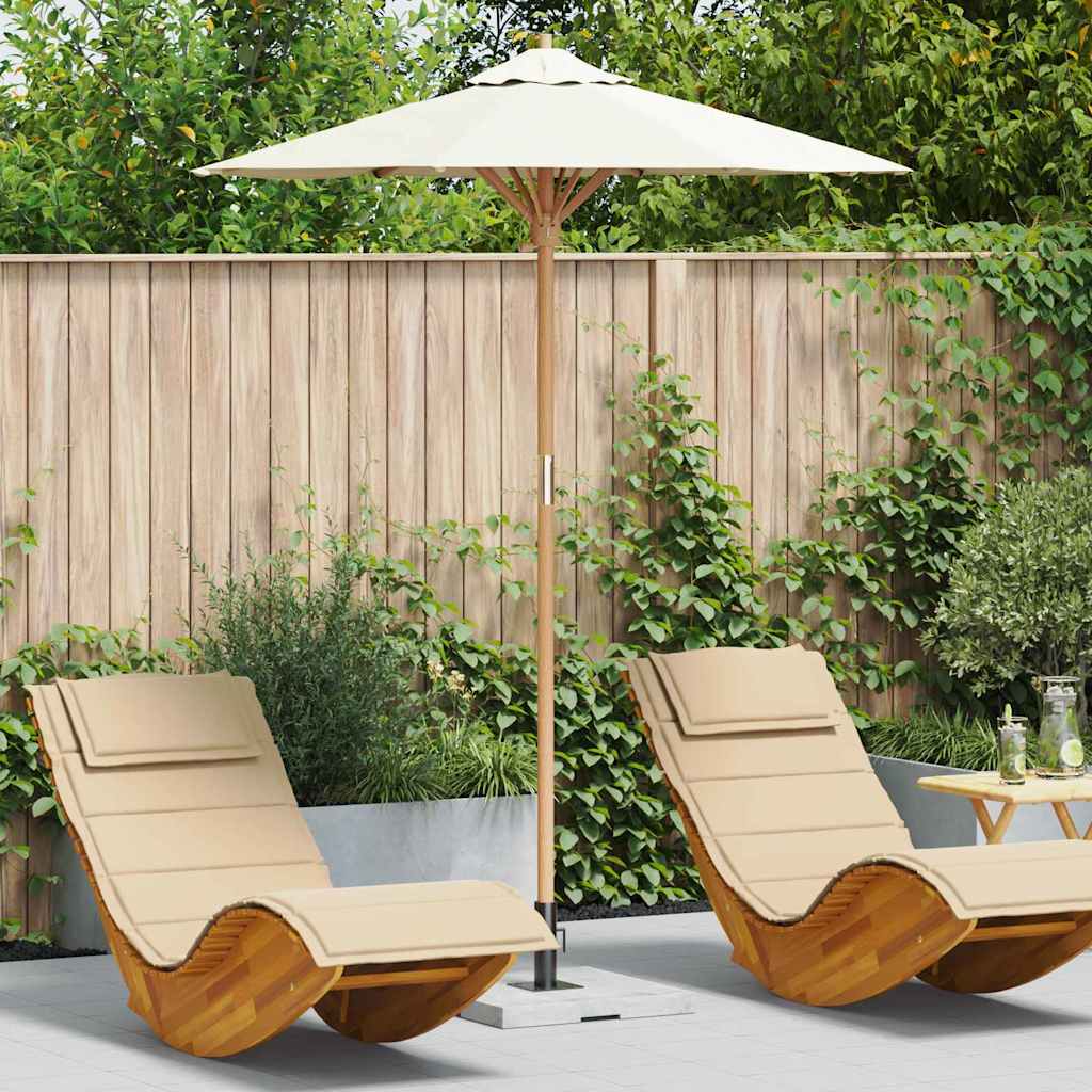 Guarda-sol de Jardim Branco creme 180 x 180 x 230 cm Bambu