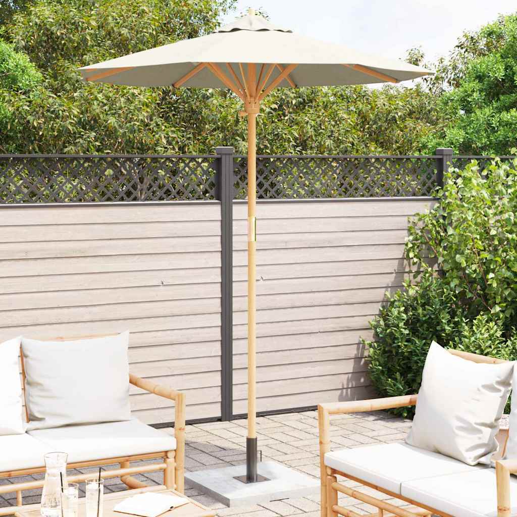 Guarda-sol de Jardim Branco creme 180 x 180 x 230 cm Bambu