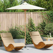 Guarda-sol de Jardim Branco creme 217 x 217 x 230 cm Bambu