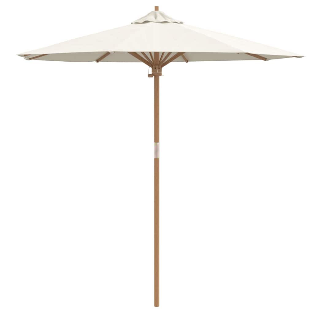 Guarda-sol de Jardim Branco creme 217 x 217 x 230 cm Bambu