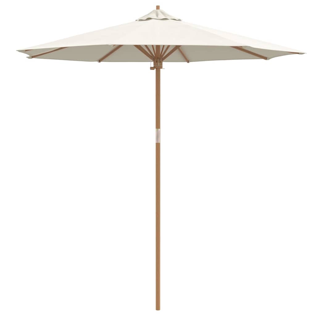 Guarda-sol de Jardim Branco creme 240 x 240 x 260 cm Bambu