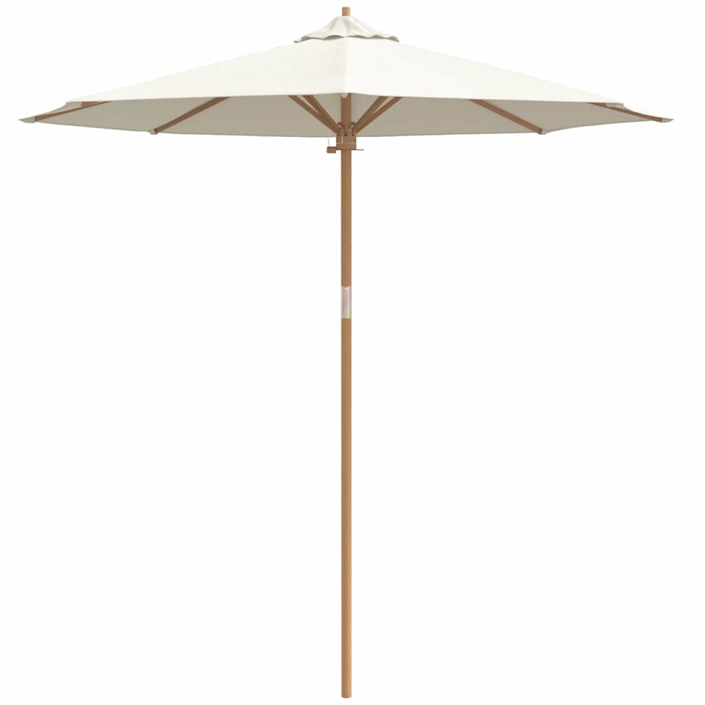 Guarda-sol de Jardim Branco creme 240 x 240 x 260 cm Bambu