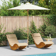Guarda-sol de Jardim Branco creme 270 x 270 x 260 cm Bambu