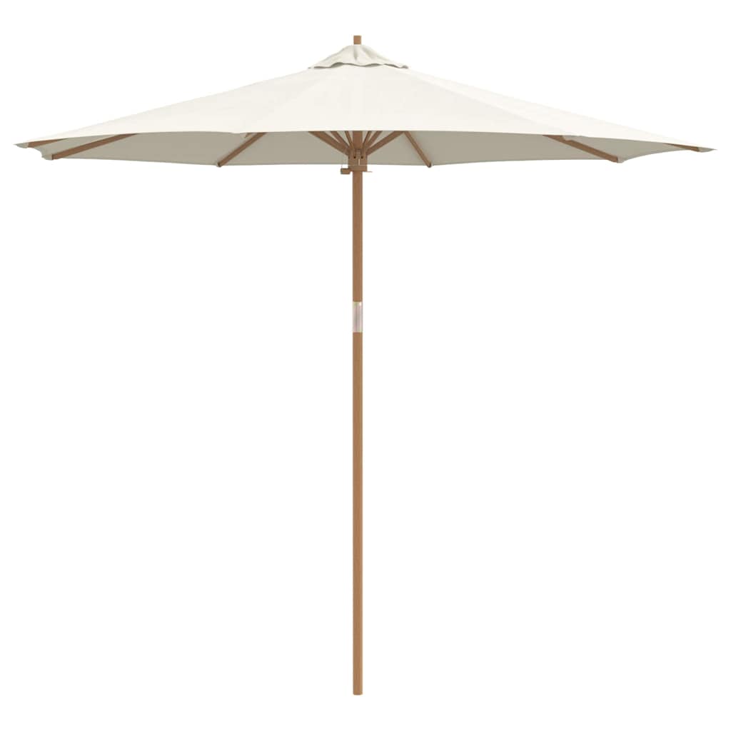 Guarda-sol de Jardim Branco creme 270 x 270 x 260 cm Bambu