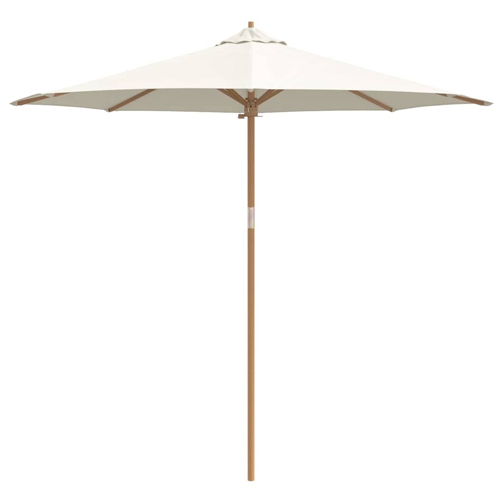 Guarda-sol de Jardim Branco creme 270 x 270 x 260 cm Bambu