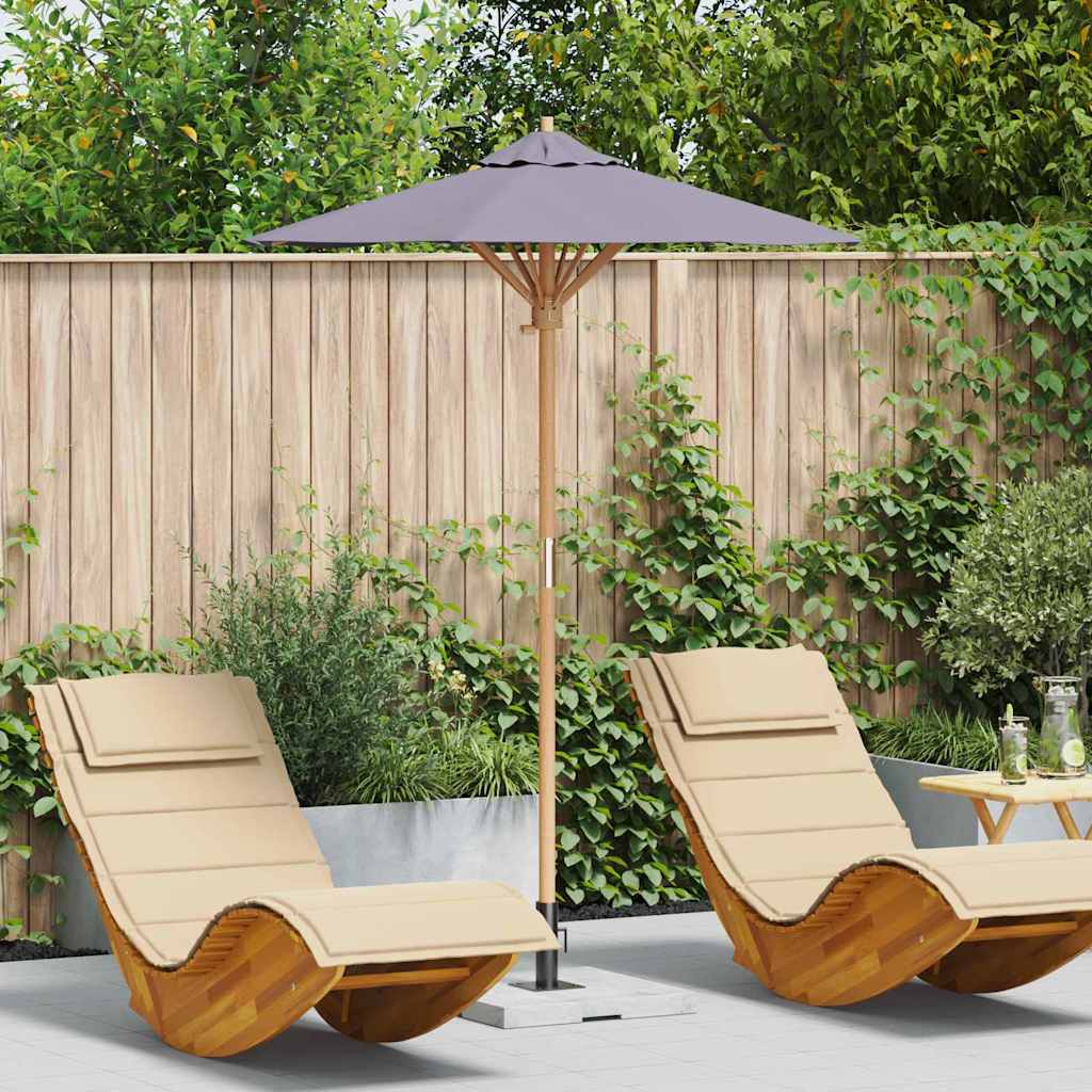 Guarda-sol de Jardim Cinzento escuro 150 x 150 x 210 cm Bambu