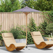 Guarda-sol de Jardim Cinzento escuro 150 x 150 x 210 cm Bambu