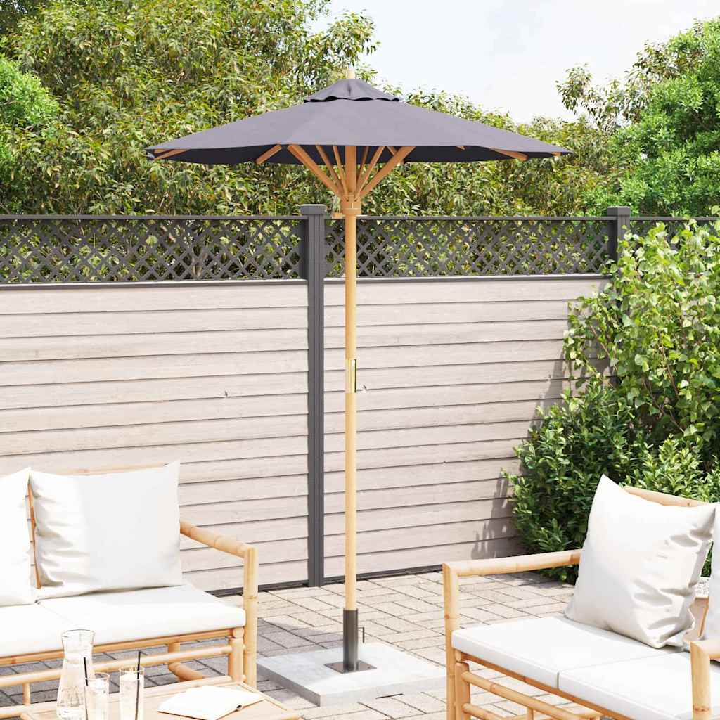 Guarda-sol de Jardim Cinzento escuro 150 x 150 x 210 cm Bambu