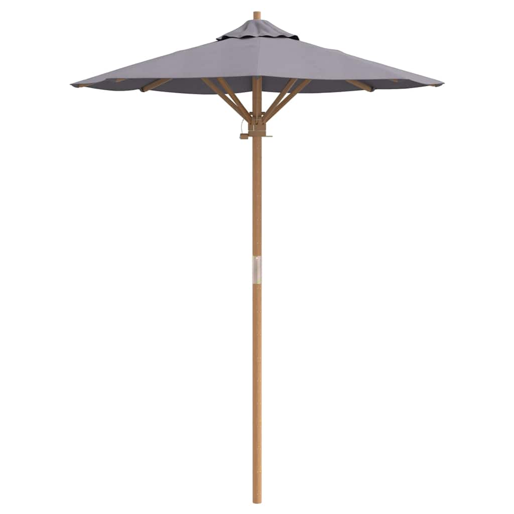 Guarda-sol de Jardim Cinzento escuro 150 x 150 x 210 cm Bambu