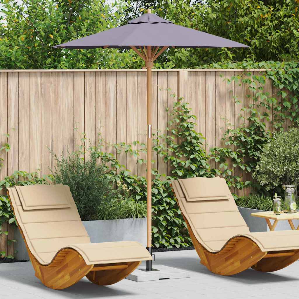 Guarda-sol de Jardim Cinzento escuro 180 x 180 x 230 cm Bambu