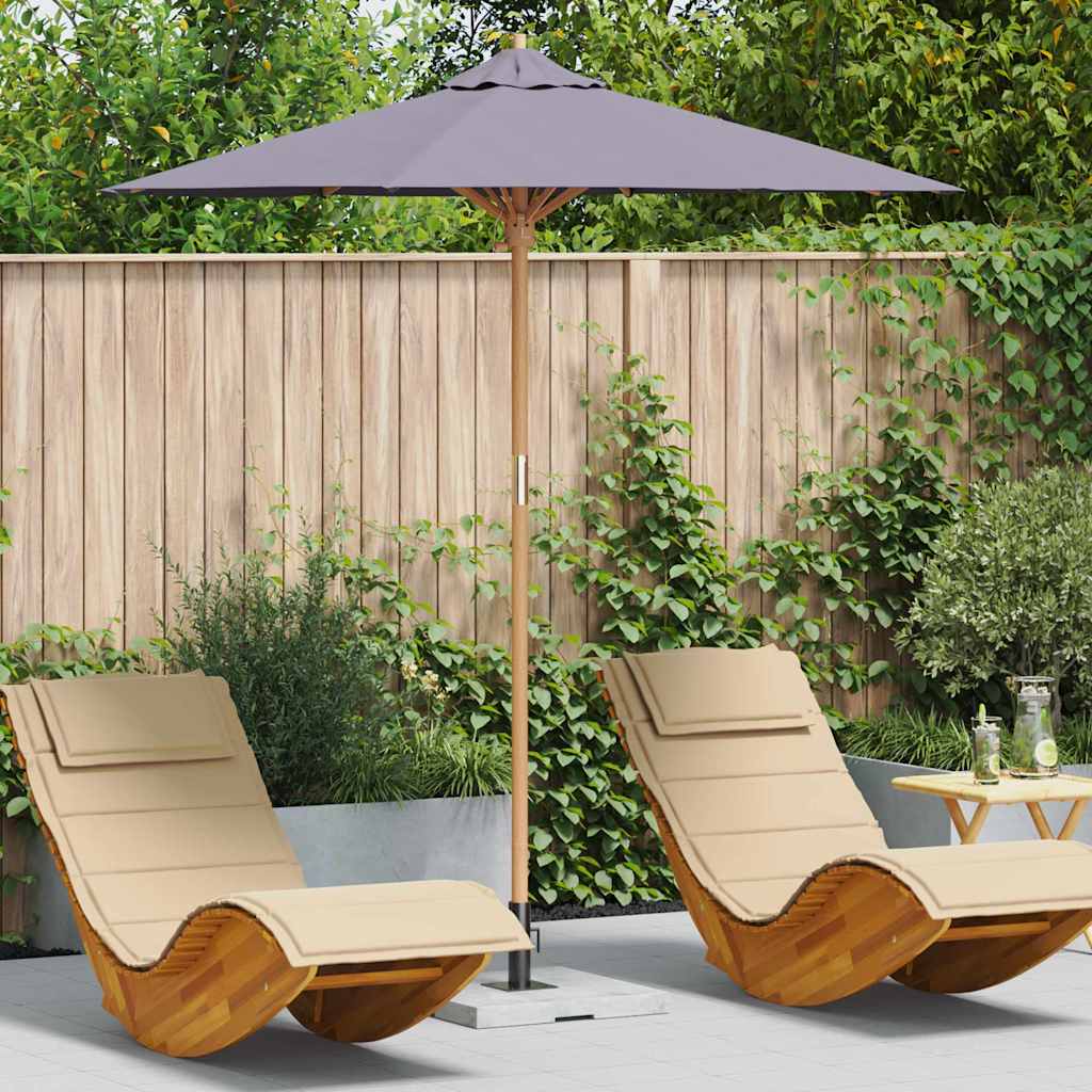 Guarda-sol de Jardim Cinzento escuro 217 x 217 x 230 cm Bambu
