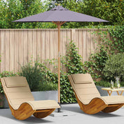 Guarda-sol de Jardim Cinzento escuro 217 x 217 x 230 cm Bambu