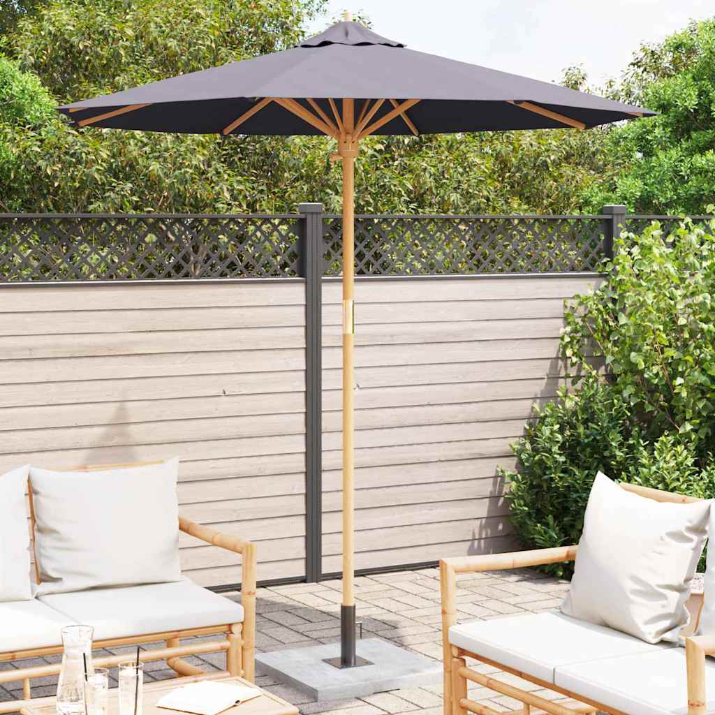 Guarda-sol de Jardim Cinzento escuro 217 x 217 x 230 cm Bambu