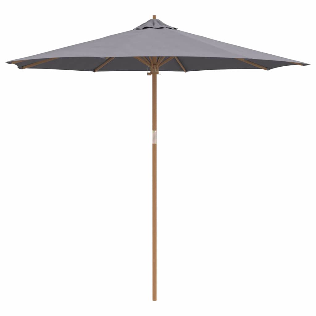 Guarda-sol de Jardim Cinzento escuro 270 x 270 x 260 cm Bambu