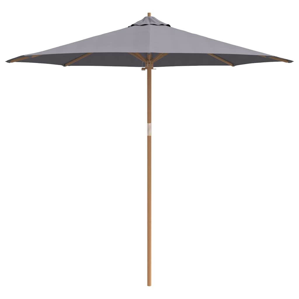 Guarda-sol de Jardim Cinzento escuro 270 x 270 x 260 cm Bambu