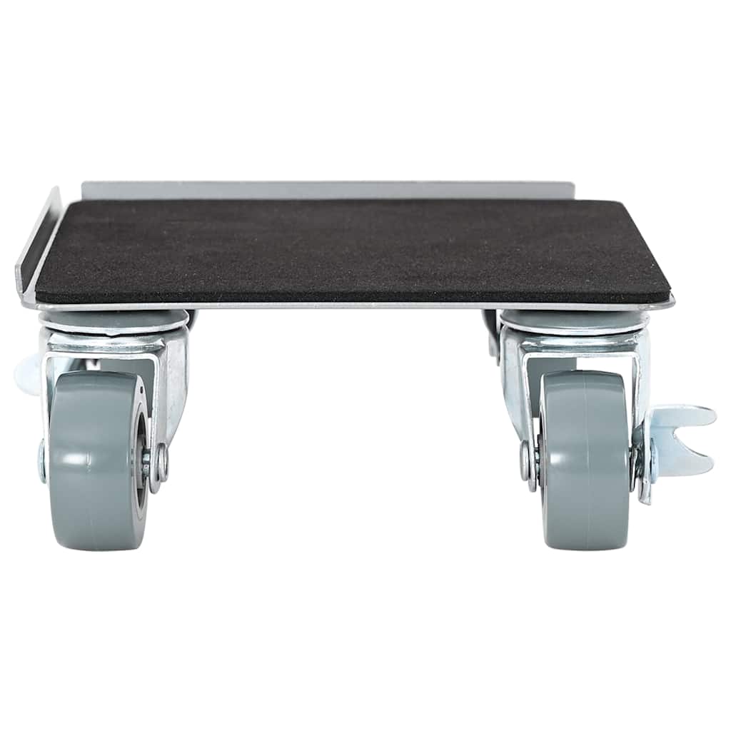 Rodízios para móveis 4 peças com elevador 13,5x13,5x6 cm Aço 1300 kg