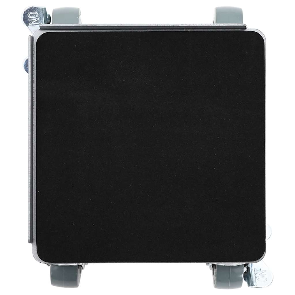 Rodízios para móveis 4 peças com elevador 13,5x13,5x6 cm Aço 1300 kg