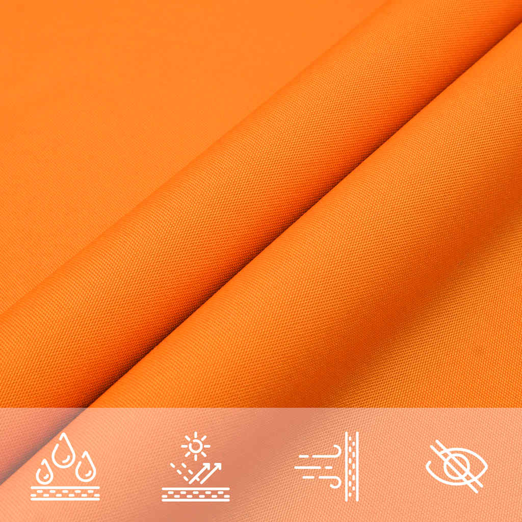 Para-sol estilo vela 2x2x2 m oxford 100% poliéster laranja