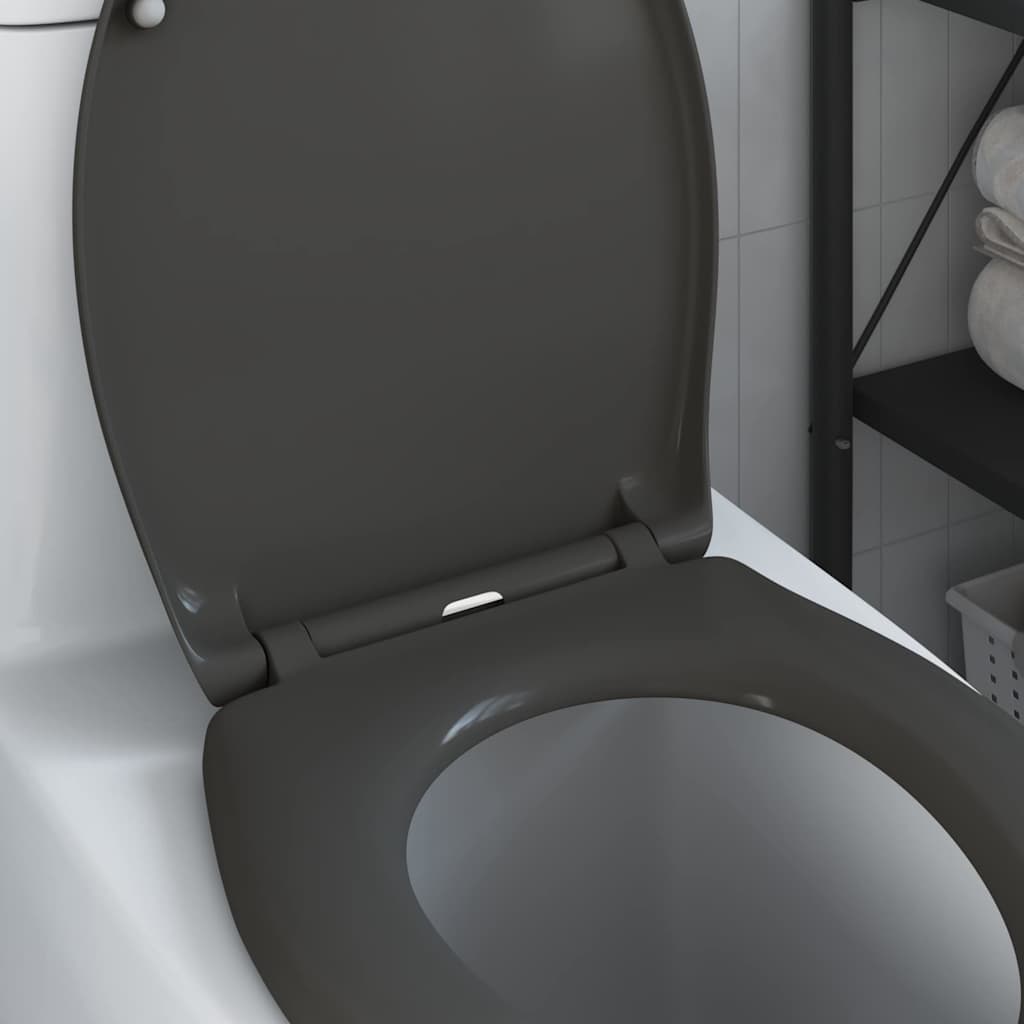 Assento de Toilette de Liberação Rápida Antracite