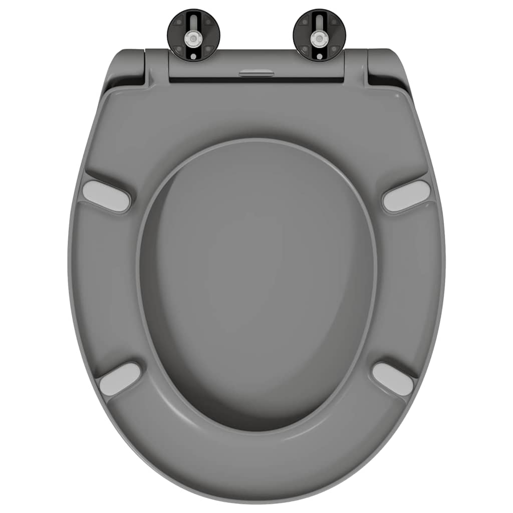 Assento de Toilette de Liberação Rápida Cinzeto