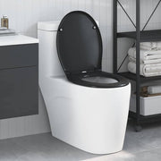 Assento de Toilette de Liberação Rápida Preto