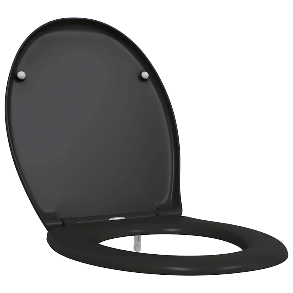 Assento de Toilette de Liberação Rápida Preto