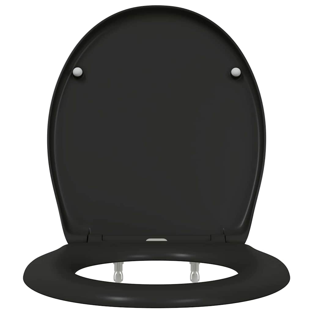 Assento de Toilette de Liberação Rápida Preto