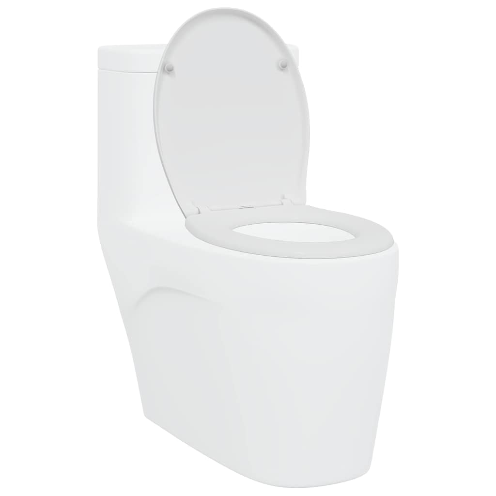 Assento de Toilette de Liberação Rápida Branco
