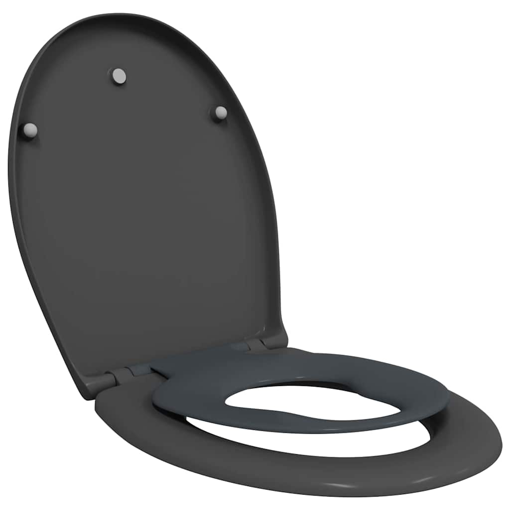 Assento de Toilette de Liberação Rápida Antracite