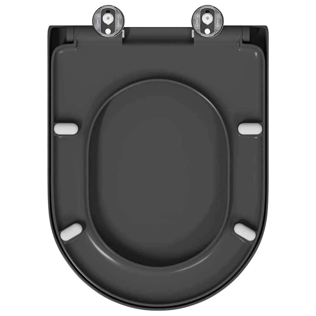 Assento de Toilette de Liberação Rápida Antracite