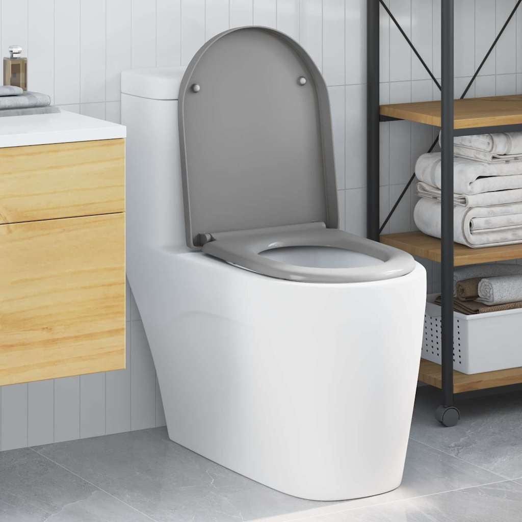 Assento de Toilette de Liberação Rápida Cinzeto