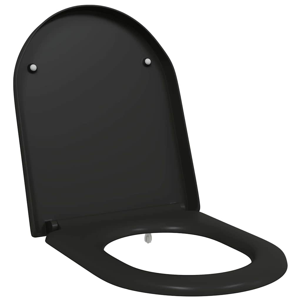 Assento de Toilette de Liberação Rápida Preto