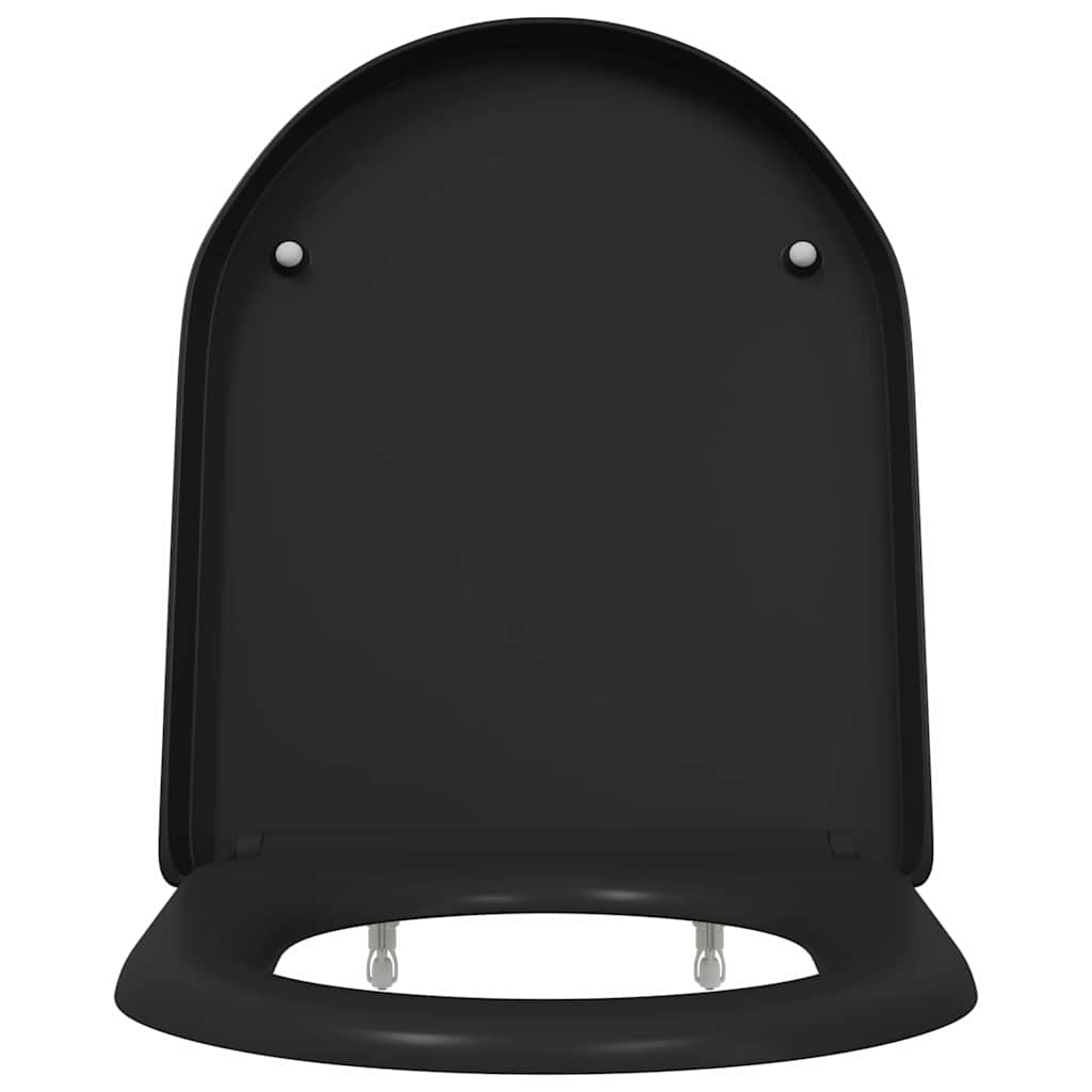 Assento de Toilette de Liberação Rápida Preto