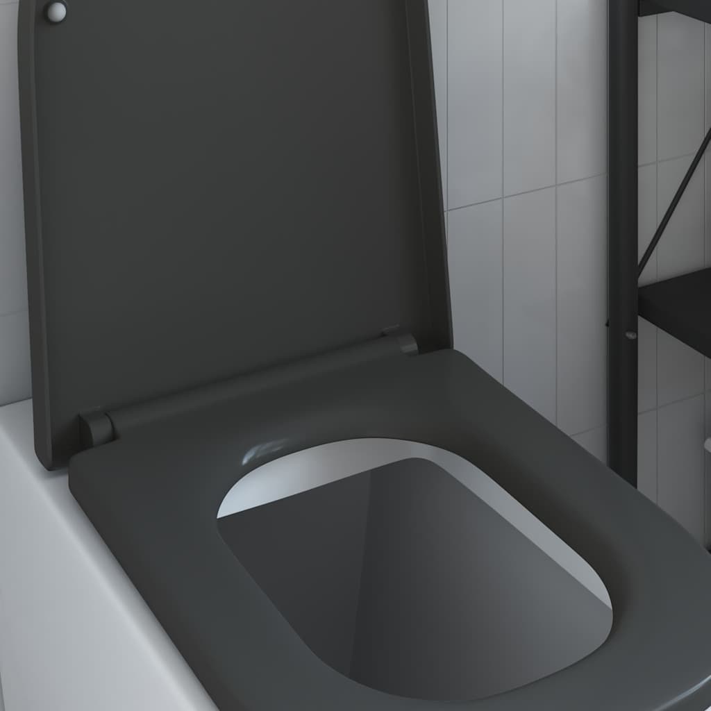 Assento de Toilette de Liberação Rápida Antracite