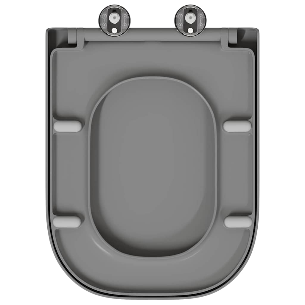 Assento de Toilette de Liberação Rápida Cinzeto
