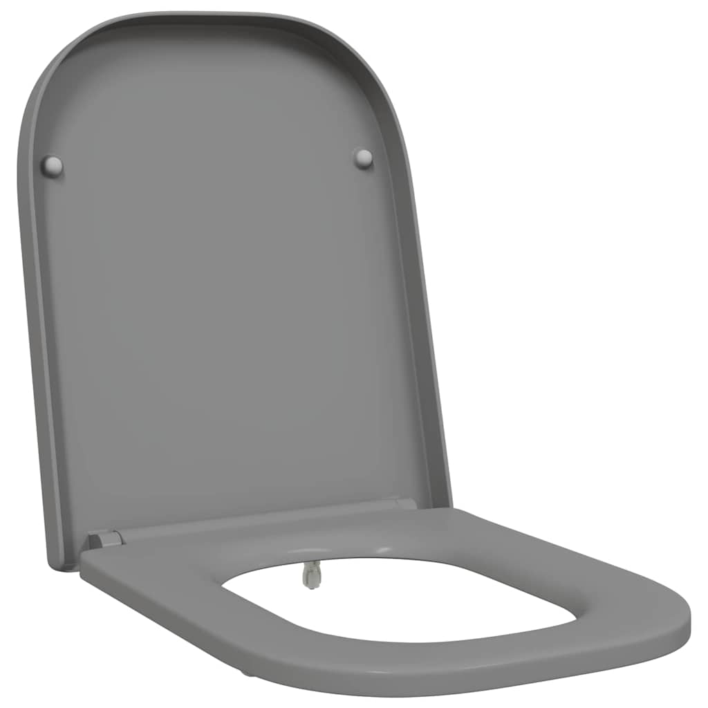 Assento de Toilette de Liberação Rápida Cinzeto