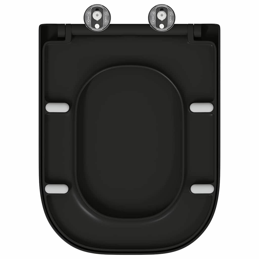 Assento de Toilette de Liberação Rápida Preto