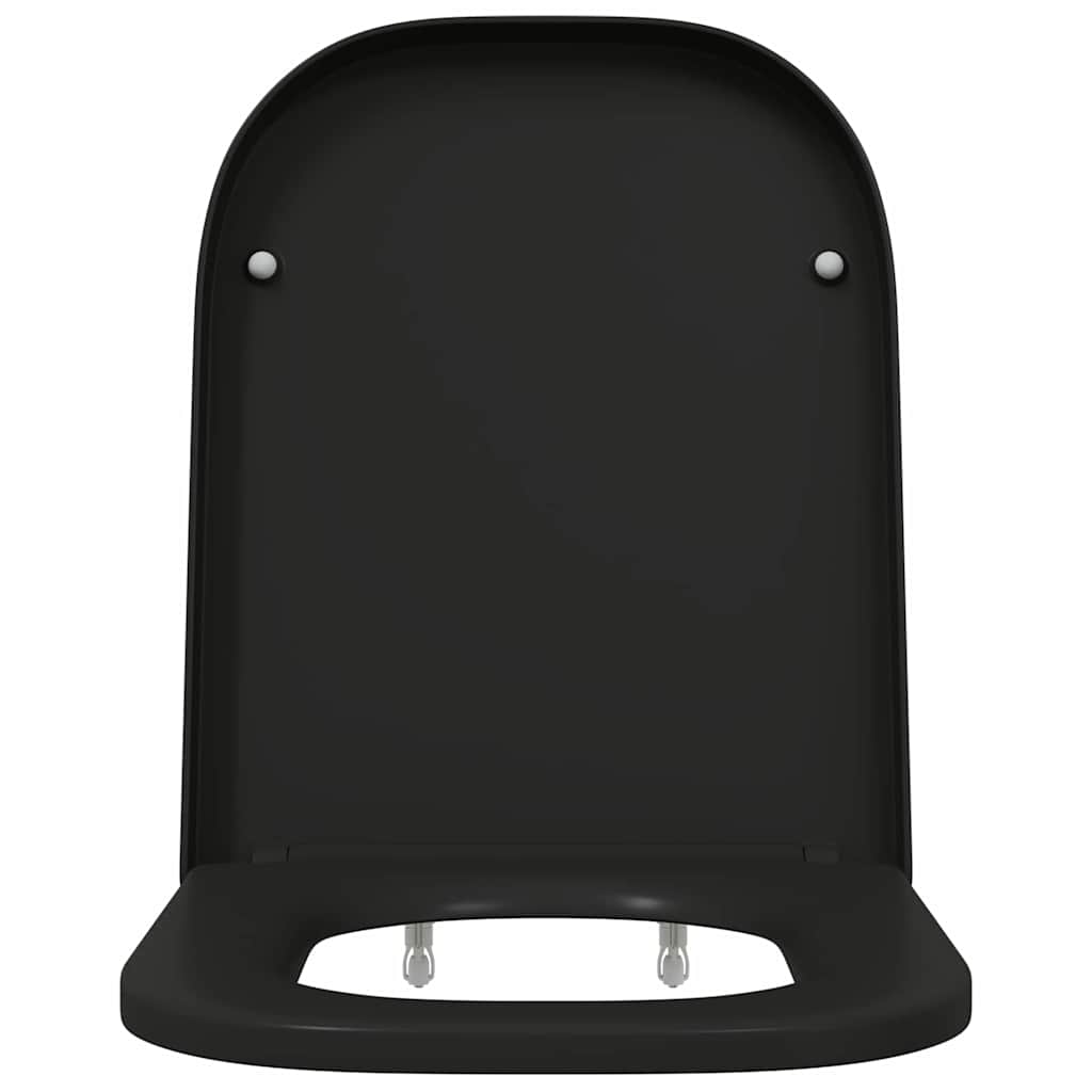 Assento de Toilette de Liberação Rápida Preto