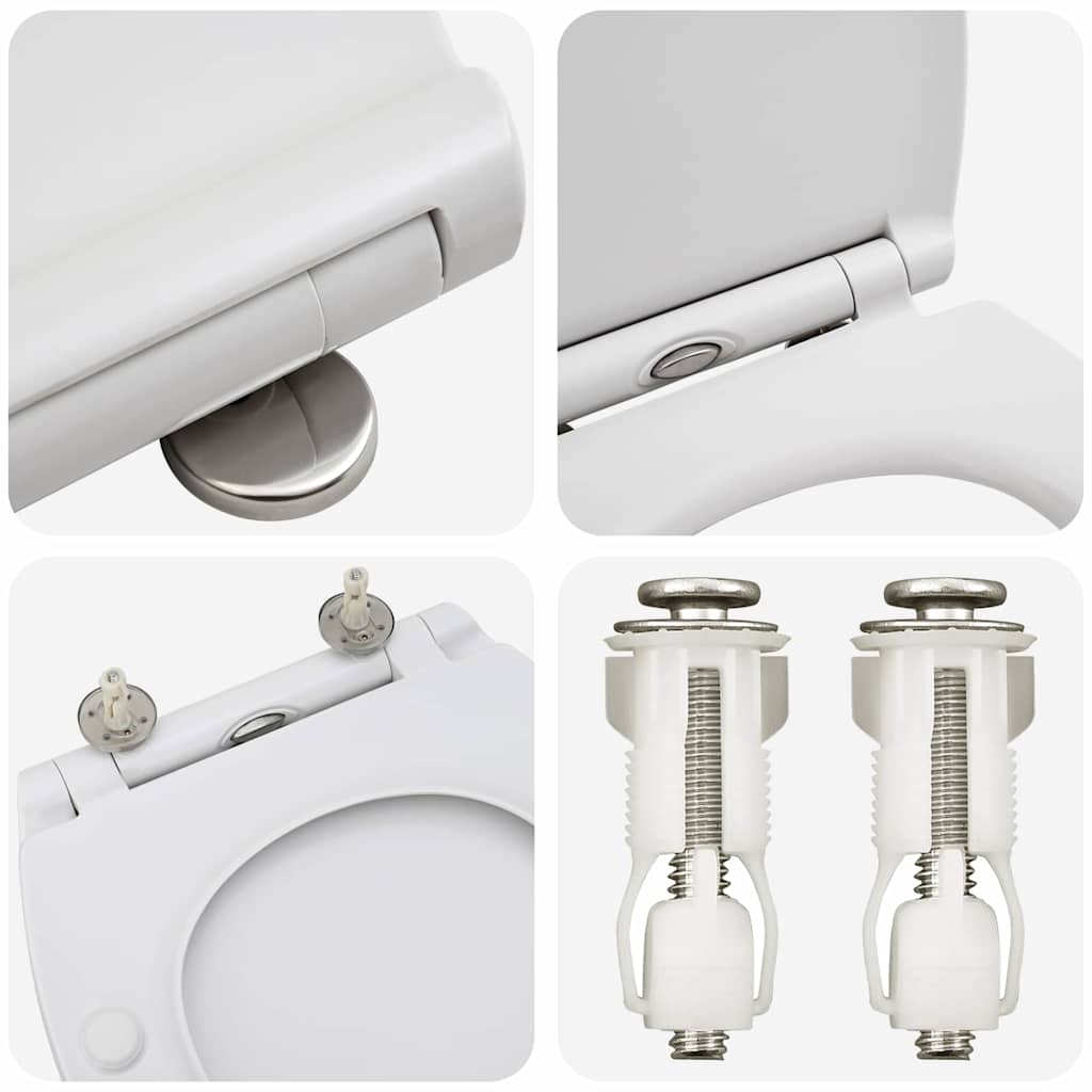 Assento de Toilette de Liberação Rápida Branco