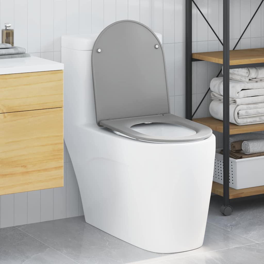 Assento de Toilette de Liberação Rápida Cinzeto