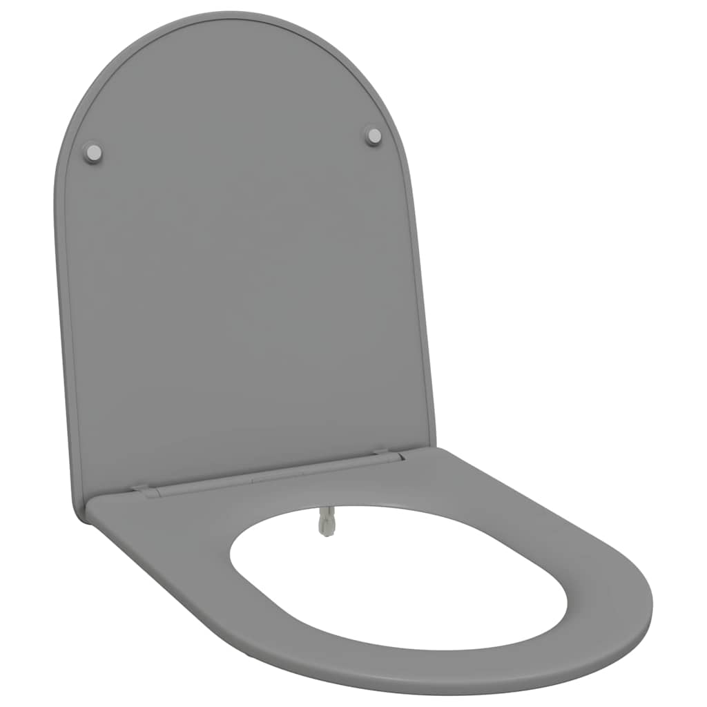 Assento de Toilette de Liberação Rápida Cinzeto